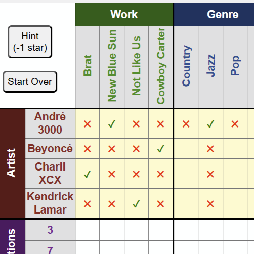 Noggle daily logic puzzle screenshot – play Noggle